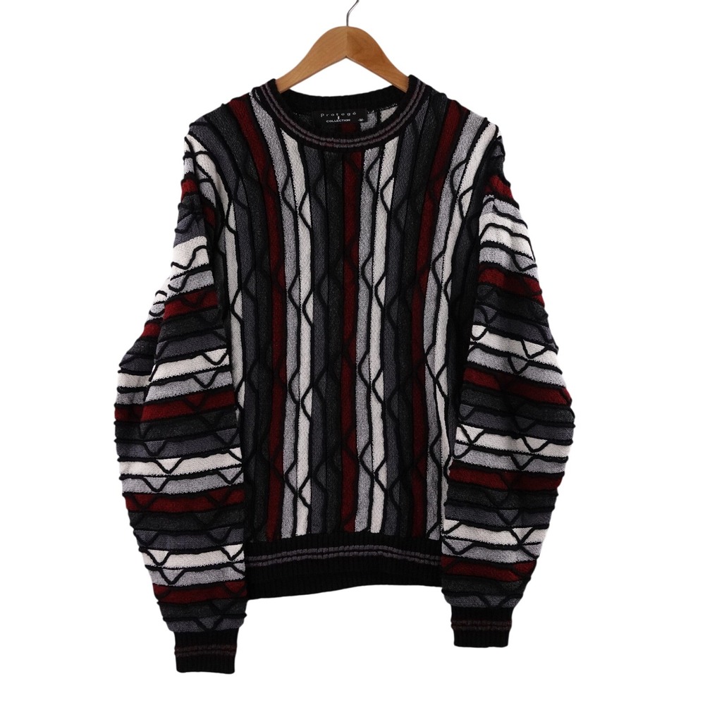 Vintage Protege Collection 3D Knit  Coogi Style‎ Sweater Men's M